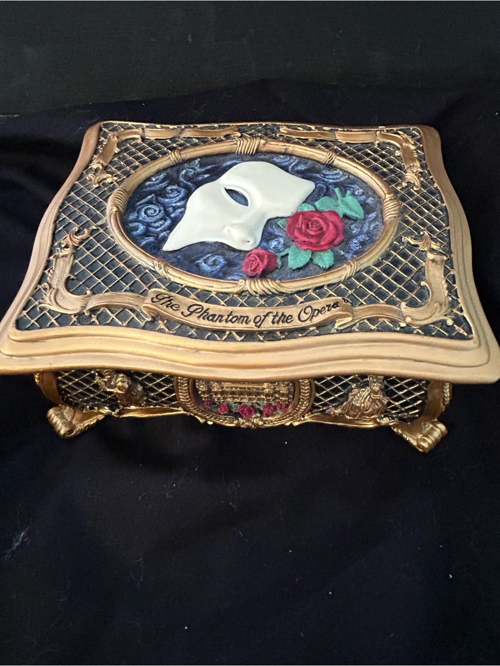 The Phantom of the Opera Decorative Music Box - San Francisco Music Box Co 1986